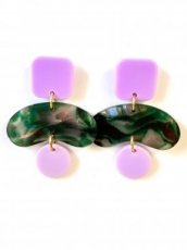 2605 Resin oorbellen - RES 2605