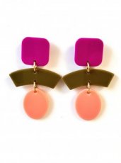 2607 Resin oorbellen - RES 2607