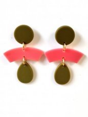 Resin oorbellen - RES 2613