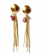 2717-01 CAR 2717 - Oorbellen met natuursteentjes