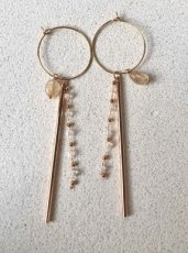 2718-02 CAR 2718 -  Oorbellen met glasstenen