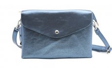 Flora & Co clutch tas • Metallic Blauw
