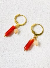 CAR 06 - Oorbellen met natuursteentjes