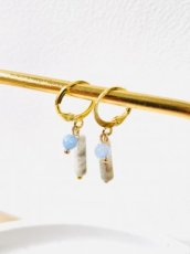 CAR 06 - Oorbellen met natuursteentjes